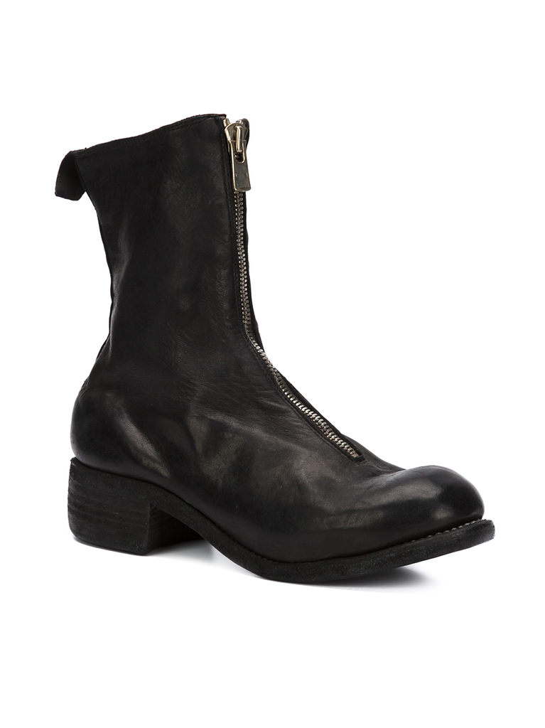 GUIDI WOMEN PL2 SOFT HORSE LEATHER FRONT ZIP BOOT BLKT - NOBLEMARS