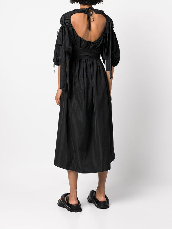 CECILIE BAHNSEN WOMEN LAYERED DRESS WITH SHOULDER OPENING - NOBLEMARS