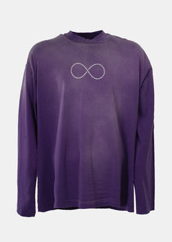 Vetements Washed Purple Life After Life Infinity Sweatshirt - NOBLEMARS
