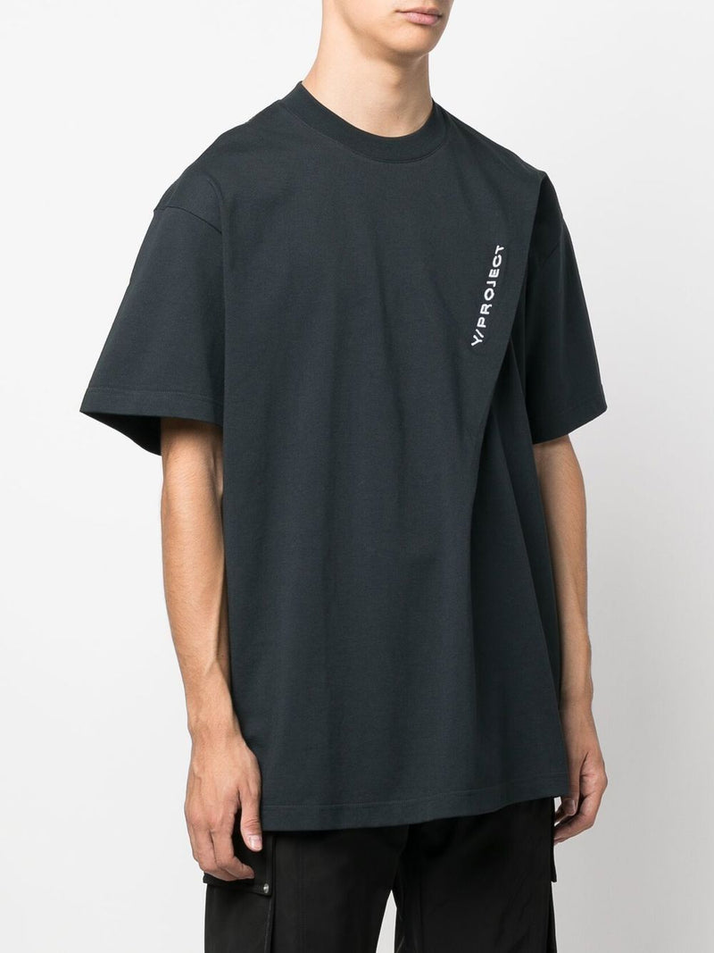 Y/PROJECT UNISEX PINCHED LOGO T-SHIRT - NOBLEMARS