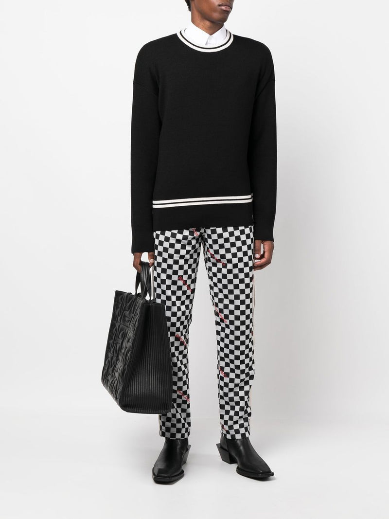 Palm Angels Damier Classic Track Pant In Black for Men