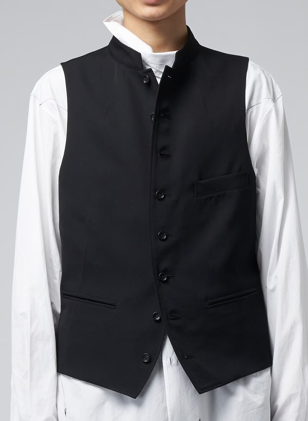 Yohji Yamamoto Pour Homme Y-Stand Collar Vest - NOBLEMARS