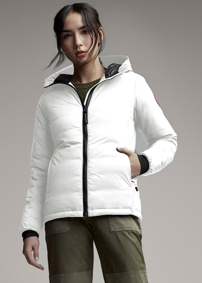 Canada Goose White Camp Down Hoody - NOBLEMARS