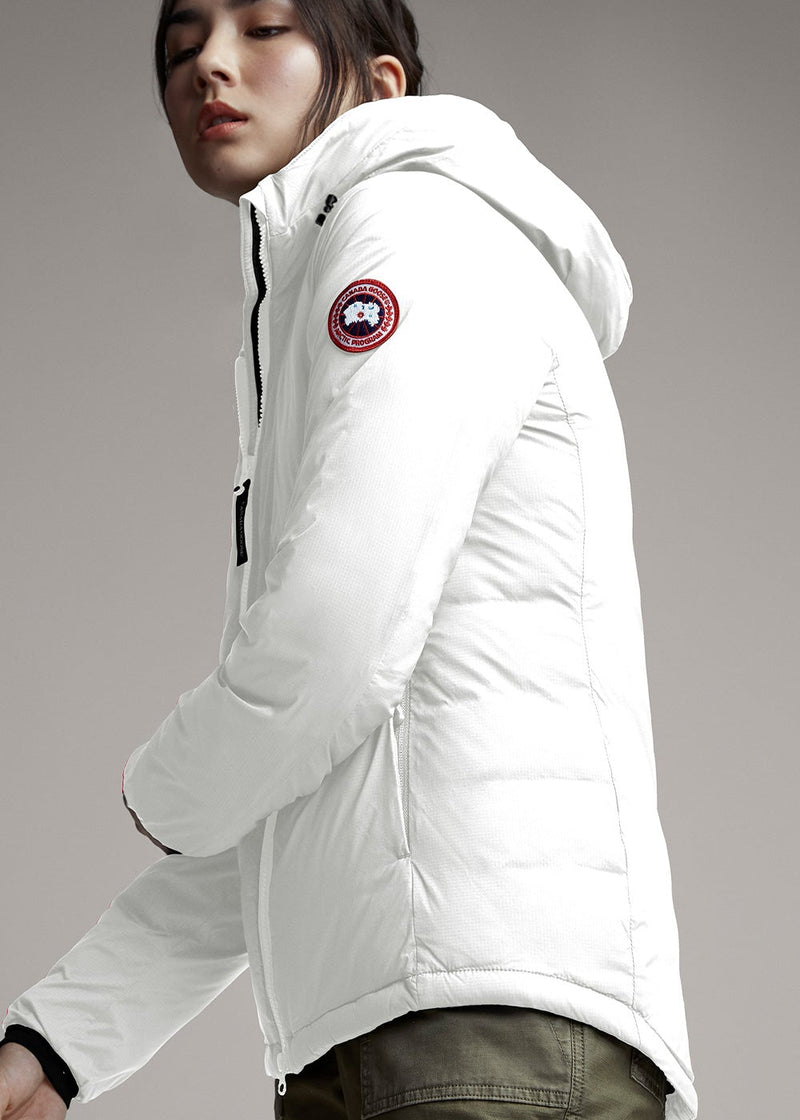 Canada Goose White Camp Down Hoody - NOBLEMARS