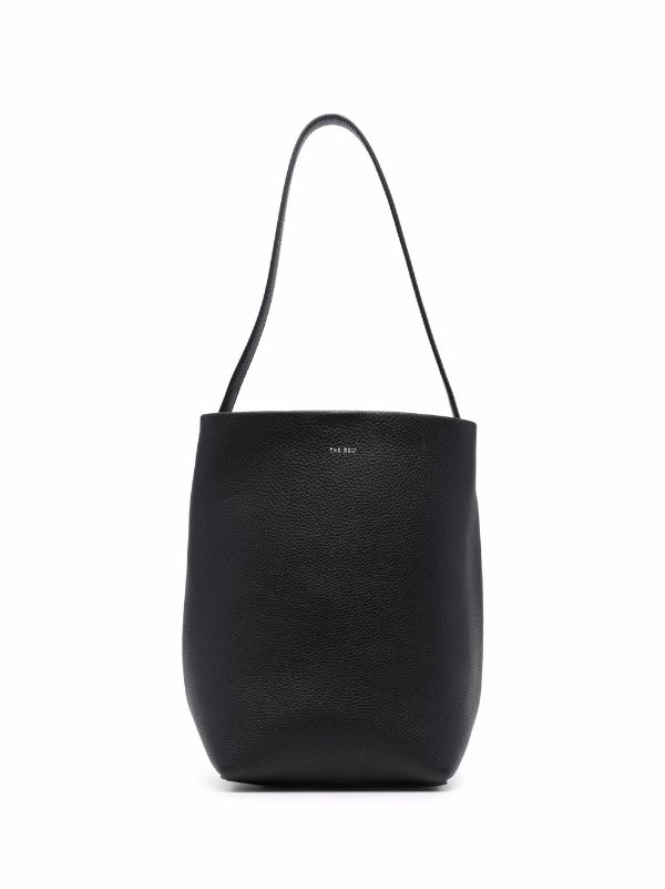 The Row - Park Black PLD Leather Medium North South Tote