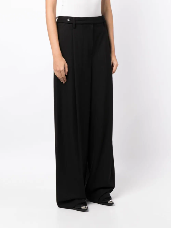 SYSTEM WOMEN HARNESS DETAIL WIDE PANTS - NOBLEMARS