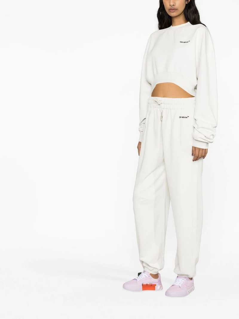 OFF-WHITE WOMEN FOR ALL HELV CROP OVER CREWNECK - NOBLEMARS