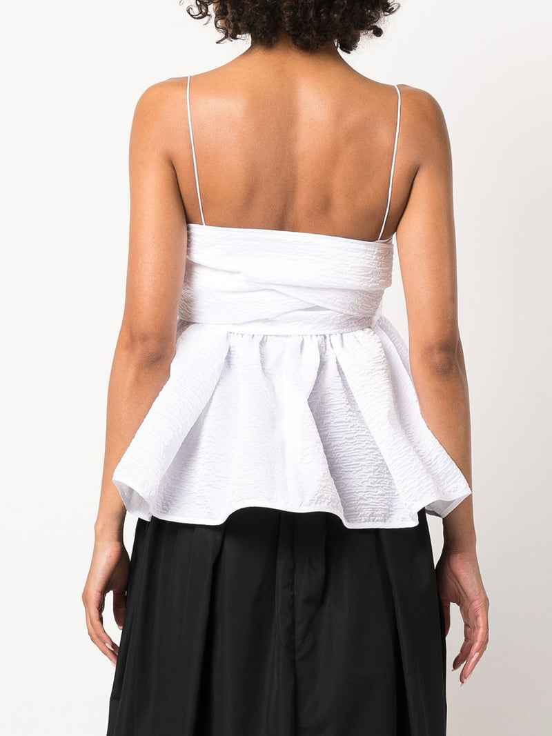 CECILIE BAHNSEN WOMEN STRAPLESS TOP WITH WRAP BANDEAU - NOBLEMARS