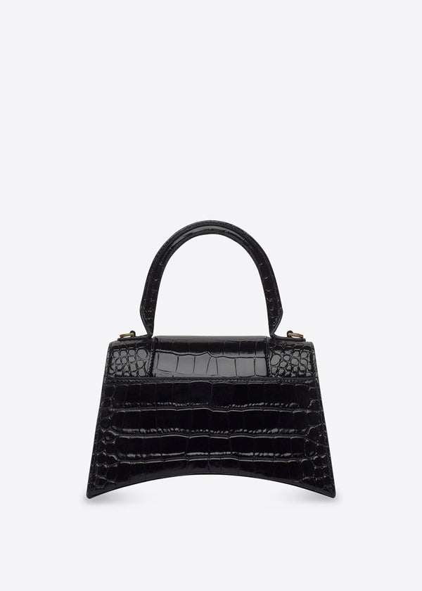 Balenciaga Black Hourglass S Top Handle Bag