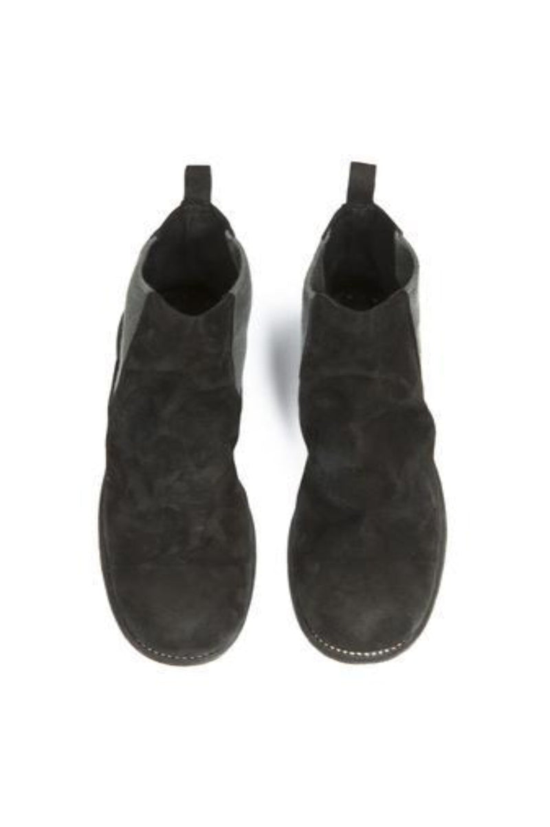 GUIDI 96 Calf Reverse Boots In Black - NOBLEMARS