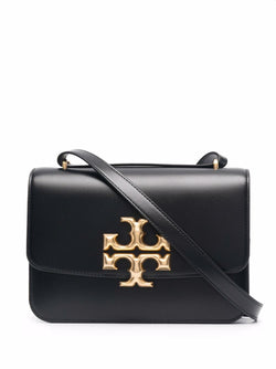 Eleanor Leather Crossbody Bag in Black - Tory Burch