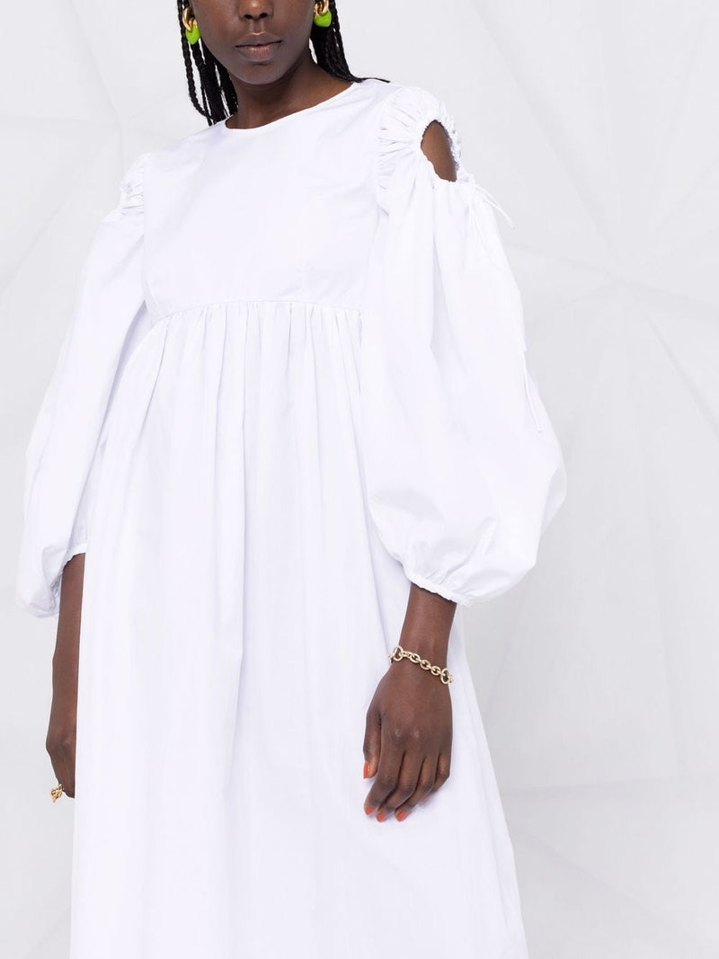 CECILIE BAHNSEN WOMEN CHLOE DRESS WHITE