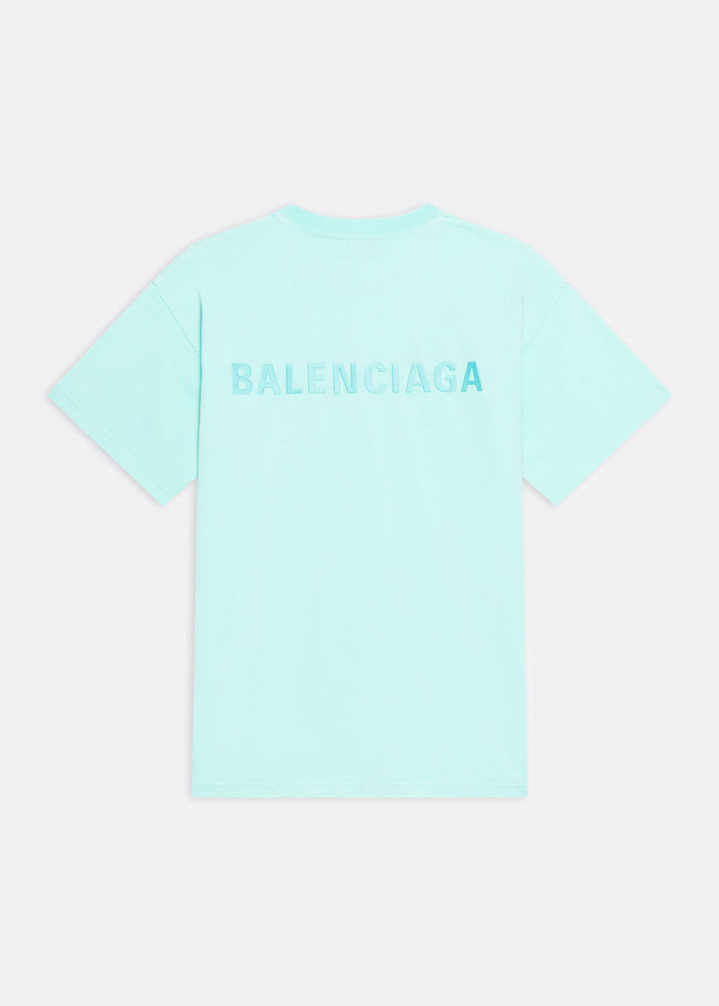 Balenciaga Mint Medium-Fit Logo T-Shirt - NOBLEMARS