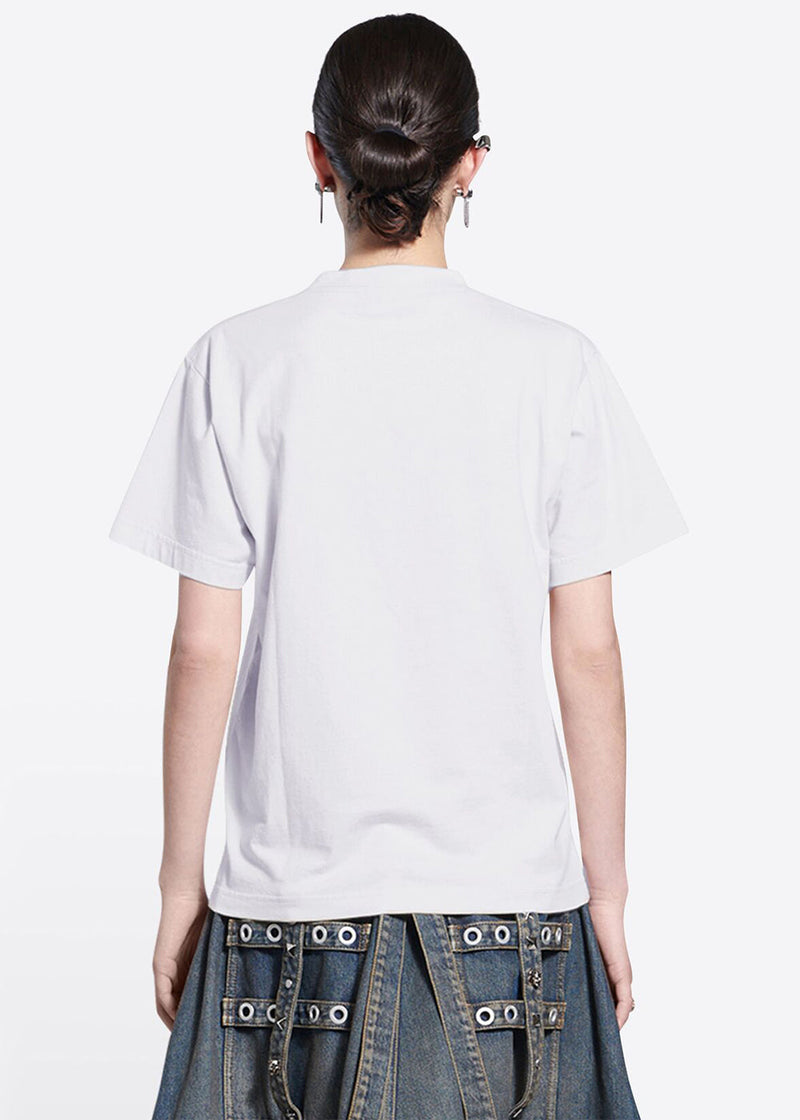 Balenciaga White Medium-Fit Slime T-Shirt - NOBLEMARS