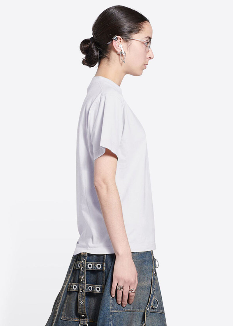 Balenciaga White Medium-Fit Slime T-Shirt - NOBLEMARS