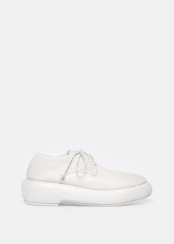 Marsèll White Leather Marsellona Derby - NOBLEMARS