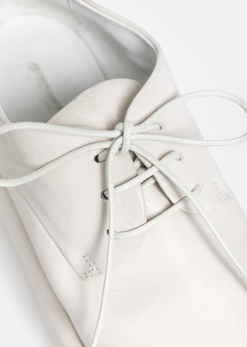 Marsèll White Leather Marsellona Derby - NOBLEMARS