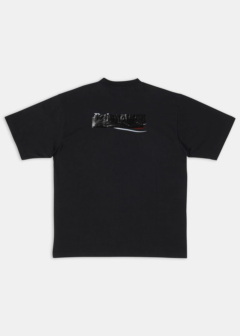 Balenciaga Black Large Fit Logo T-Shirt