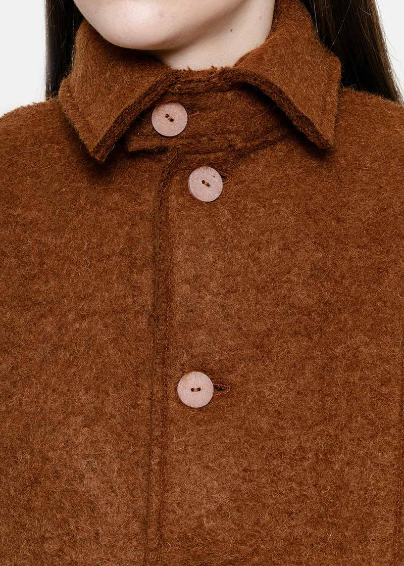 Toogood Rust Mohair Doorman Coat - NOBLEMARS