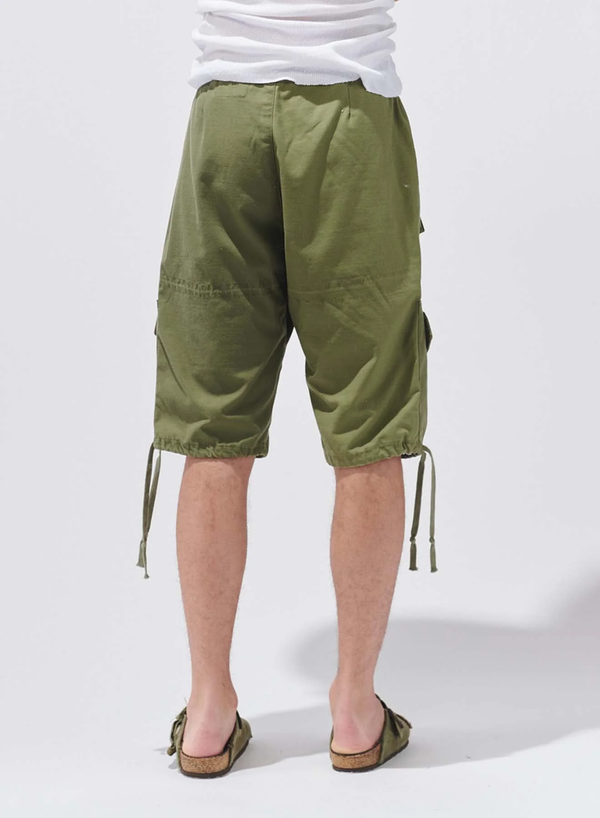 GREG LAUREN Men Army Jacket Shorts - NOBLEMARS