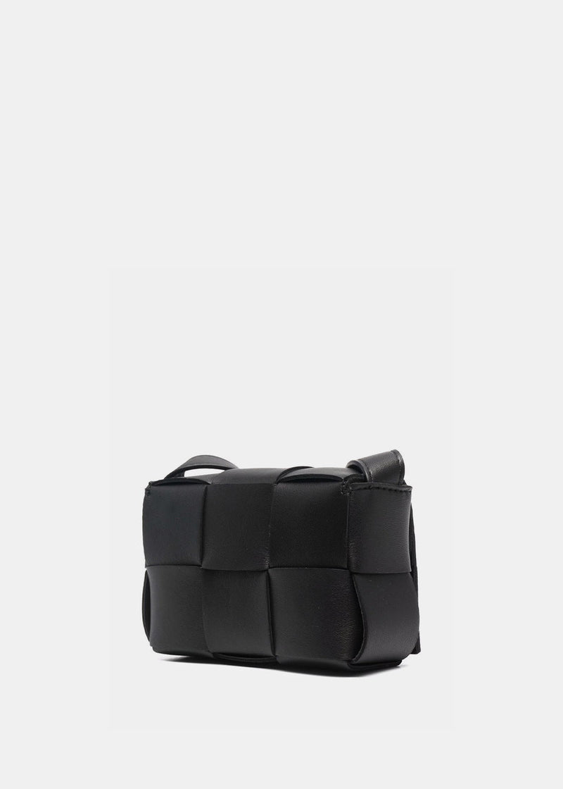 Bottega Veneta Black Cassette Shoulder Bag - NOBLEMARS