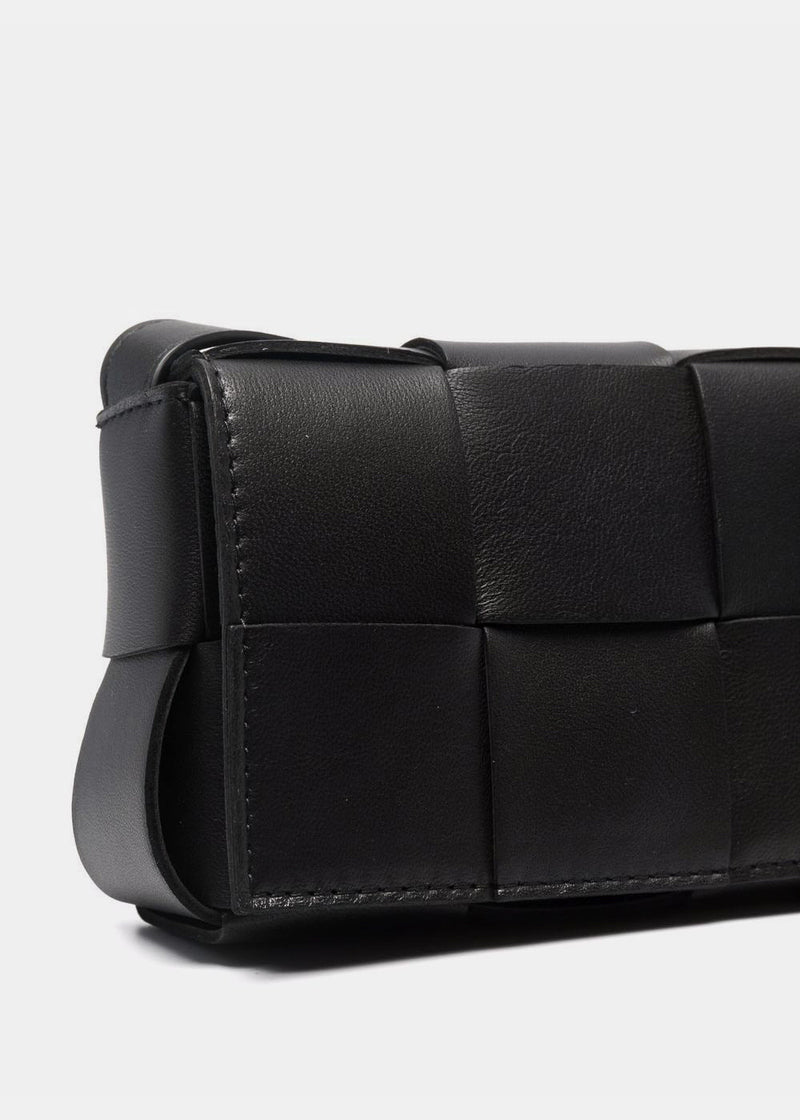Bottega Veneta Black Cassette Shoulder Bag - NOBLEMARS