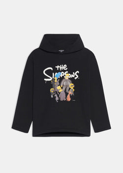 Balenciaga Black The Simpsons Edition Cropped Hoodie - NOBLEMARS