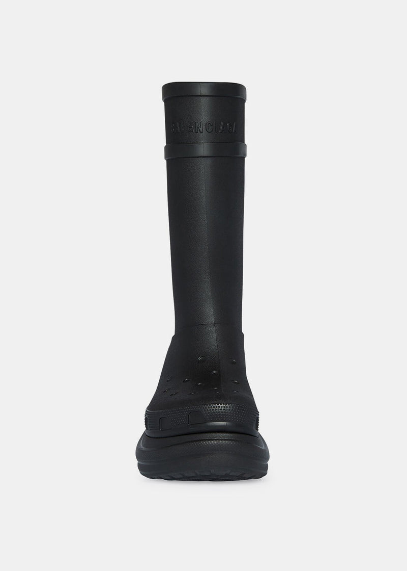 Balenciaga Black Crocs Edition Boots - NOBLEMARS
