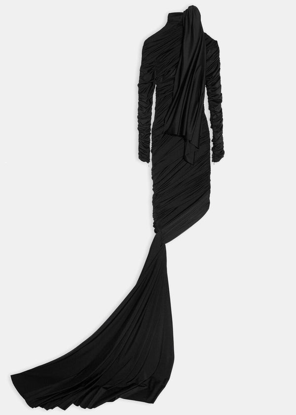 Balenciaga Black Twisted Knots Dress - NOBLEMARS