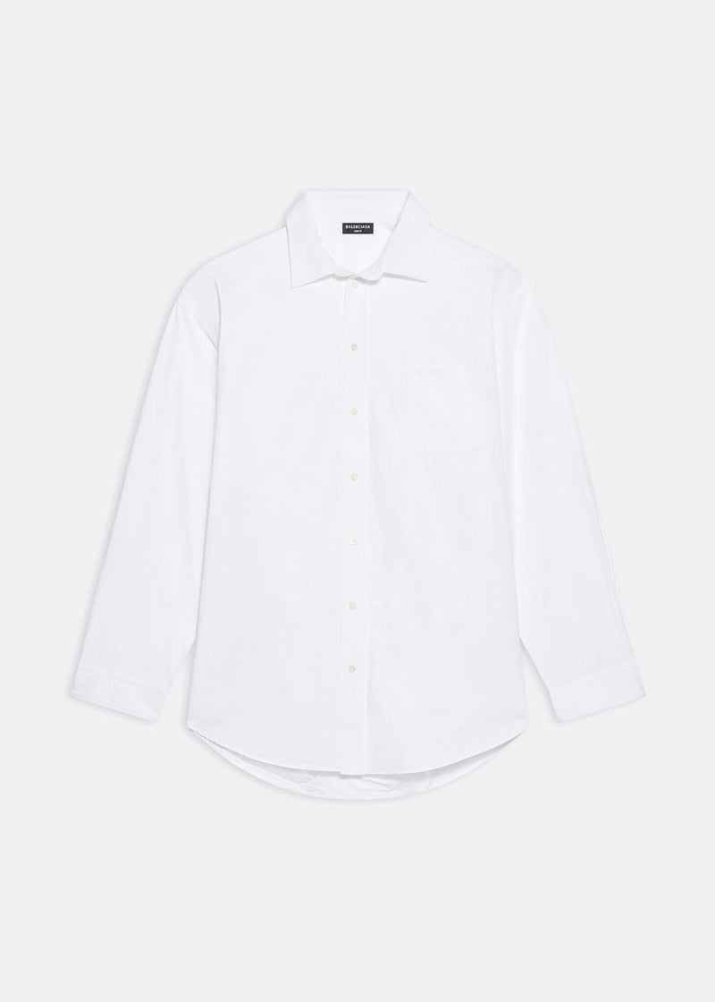 Balenciaga White Back Slit Shirt - NOBLEMARS