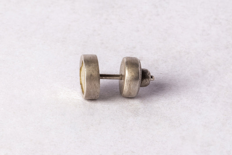 Parts Of Four Stud Earring (0.2 Ct, Yellow Diamond Slab, Da+Ydia)
