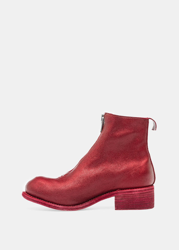 Guidi Cherry PL1 Coated Zip Ankle Boots - NOBLEMARS