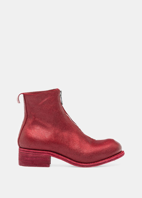 Guidi Cherry PL1 Coated Zip Ankle Boots - NOBLEMARS