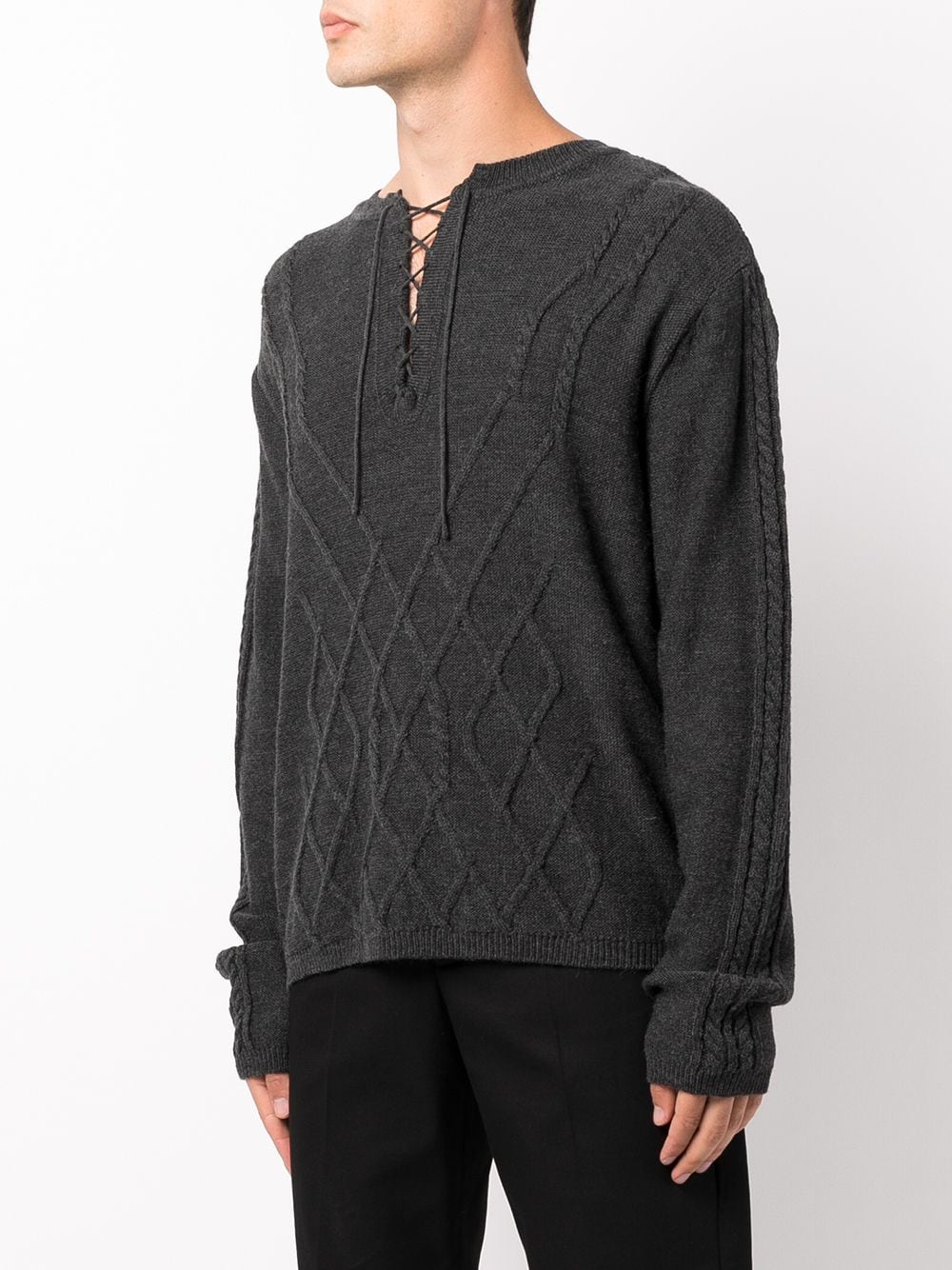 KIKO KOSTADINOV MEN ITTEN CABLE KNIT SWEATER - NOBLEMARS