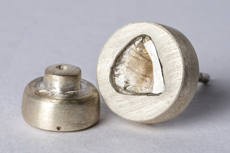 Parts Of Four Stud Earring (0.4 Ct, Diamond Slab, Ma+Dia)