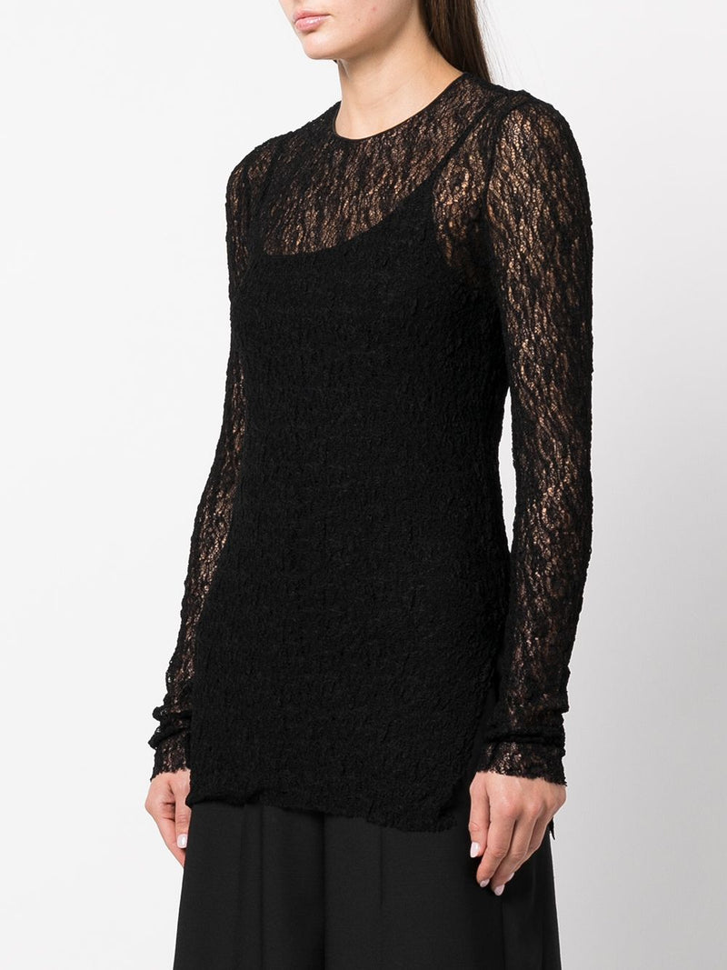 UMA WANG WOMEN LACE TOP - NOBLEMARS