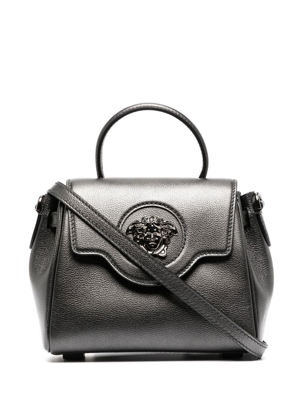 Versace Small La Medusa Handbag, Black