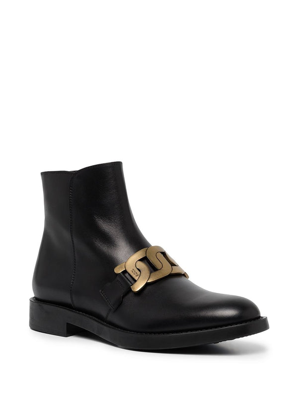 TOD'S WOMEN GOMMA 60C GOLDEN CALF LEATHER CHELSEA BOOTS - NOBLEMARS