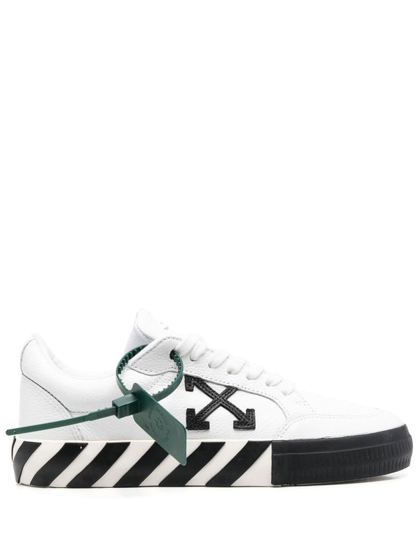 OFF-WHITE WOMEN LOW VULCANIZED LEATHER SNEAKERS - NOBLEMARS