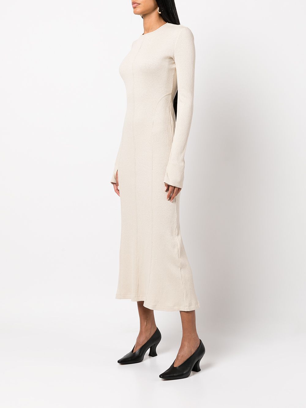 mame Open Back Ribbed Jersey Dress