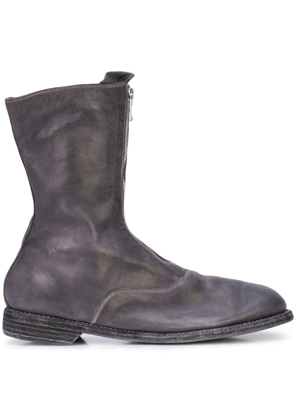GUIDI MEN 310 HORSE LEATHER FRONT ZIP MILITARY BOOT - NOBLEMARS