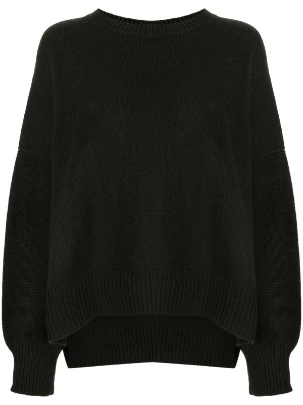 OYUNA Women Aila Classic Oversized Knitted Jersey Crewneck - NOBLEMARS