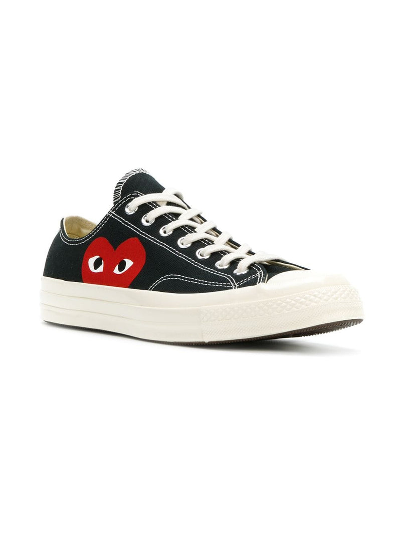 COMME DES GARCONS PLAY CONVERSE CHUCK LOW SNEAKERS - NOBLEMARS