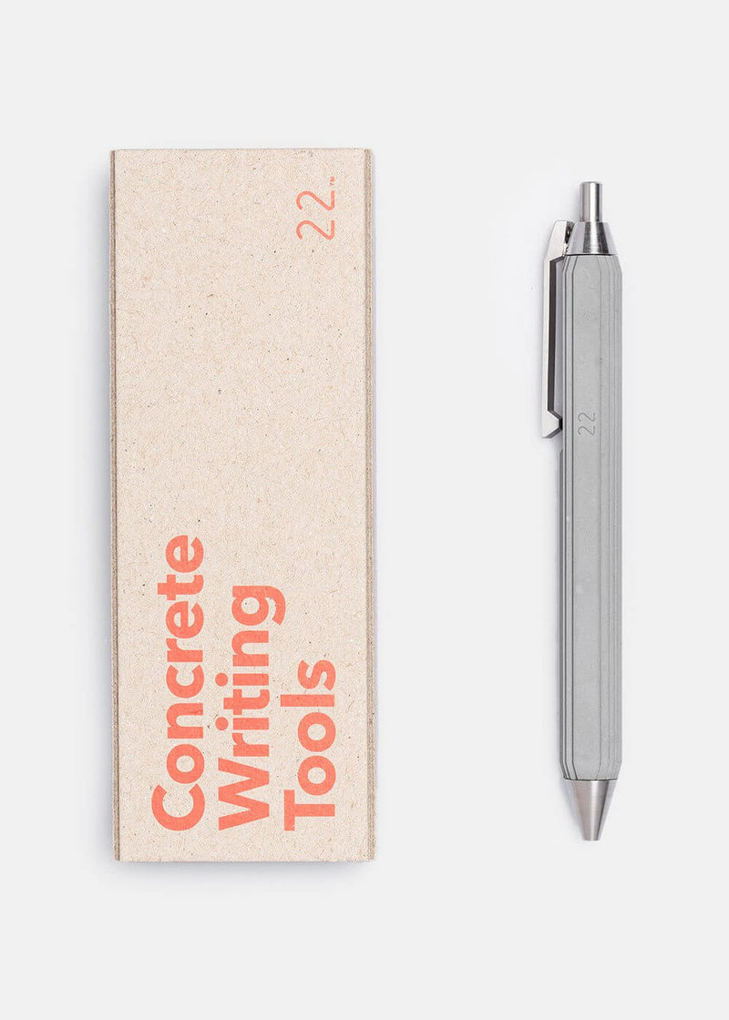 22 Design Studio Concrete Contour Ballpoint Pen - NOBLEMARS