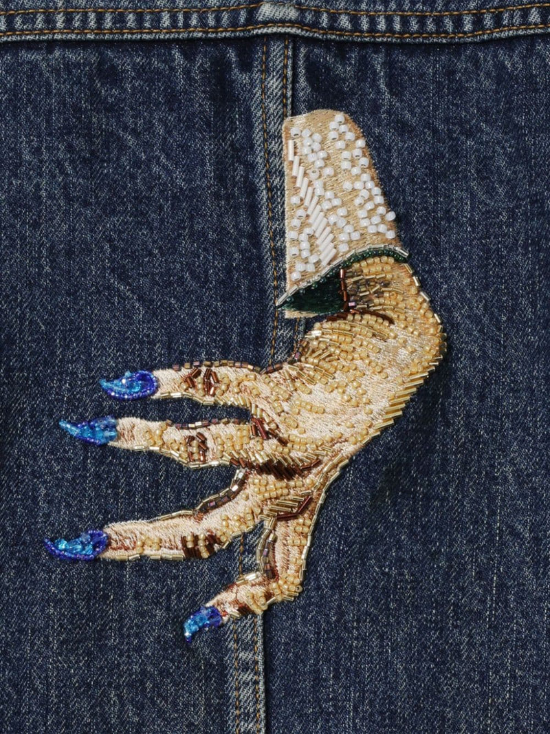 UNDERCOVER Men Embroidered Patch Denim Jacket - NOBLEMARS