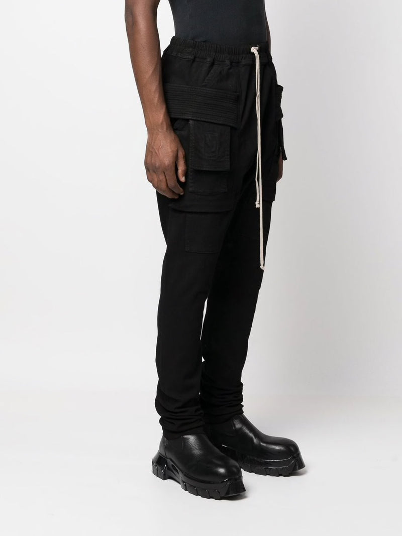 RICK OWENS DRKSHDW MEN CREATCH CARGO DRAWSTRING PANTS