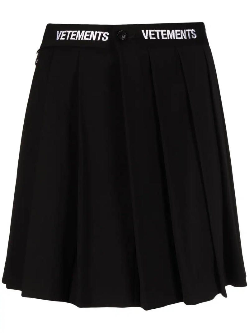 Vetements Women Logo School Girl Skirt