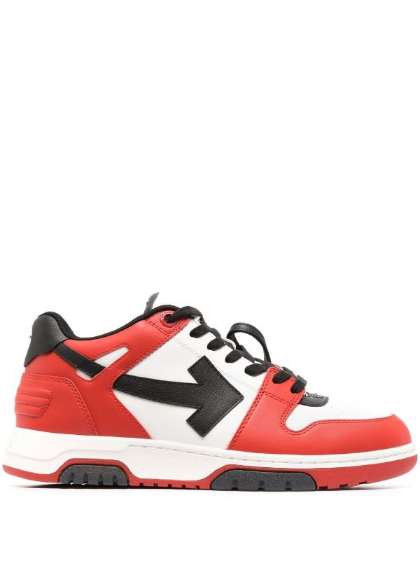 OFF-WHITE MEN OUT OF OFFICE CALF LEATHER SNEAKERS