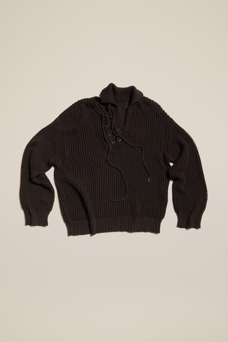 Y/project double collar laced pullover | nate-hospital.com