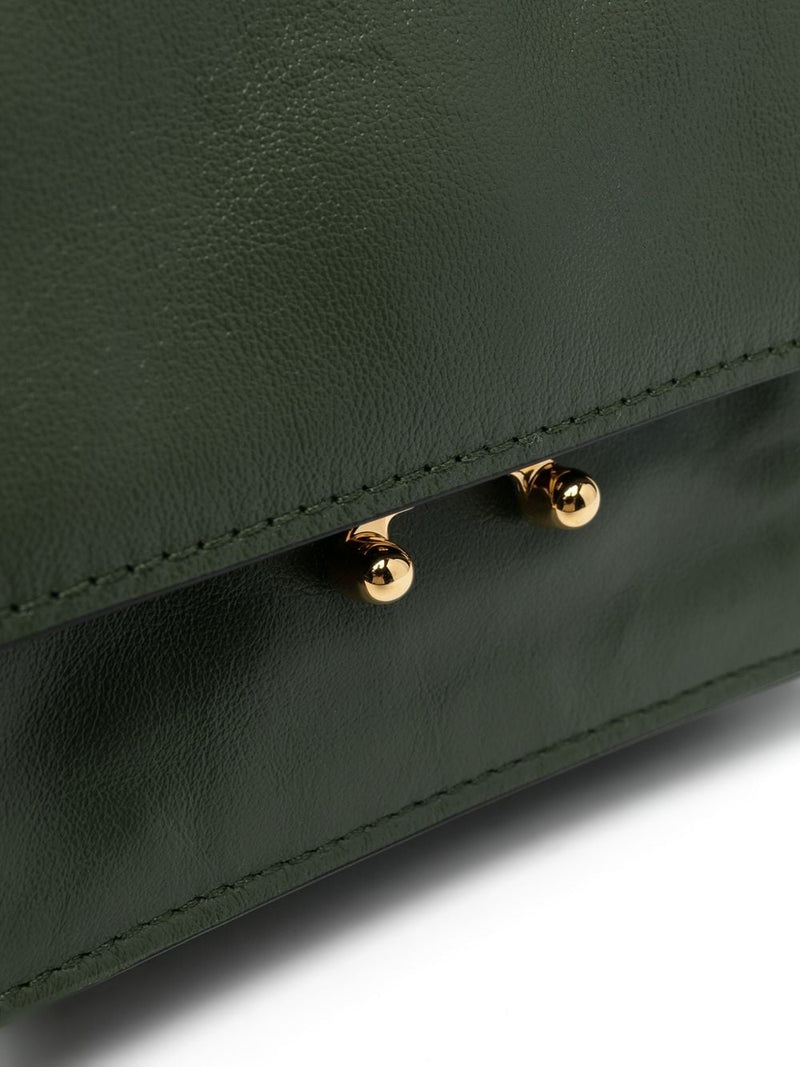 MARNI: Trunk Soft bag in tumbled leather - Beige  Marni mini bag  SBMP0075Y0P2644 online at